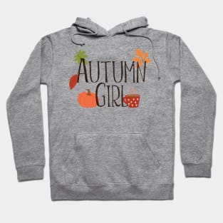 Warm and Cosy Autumn Girl Design Hoodie